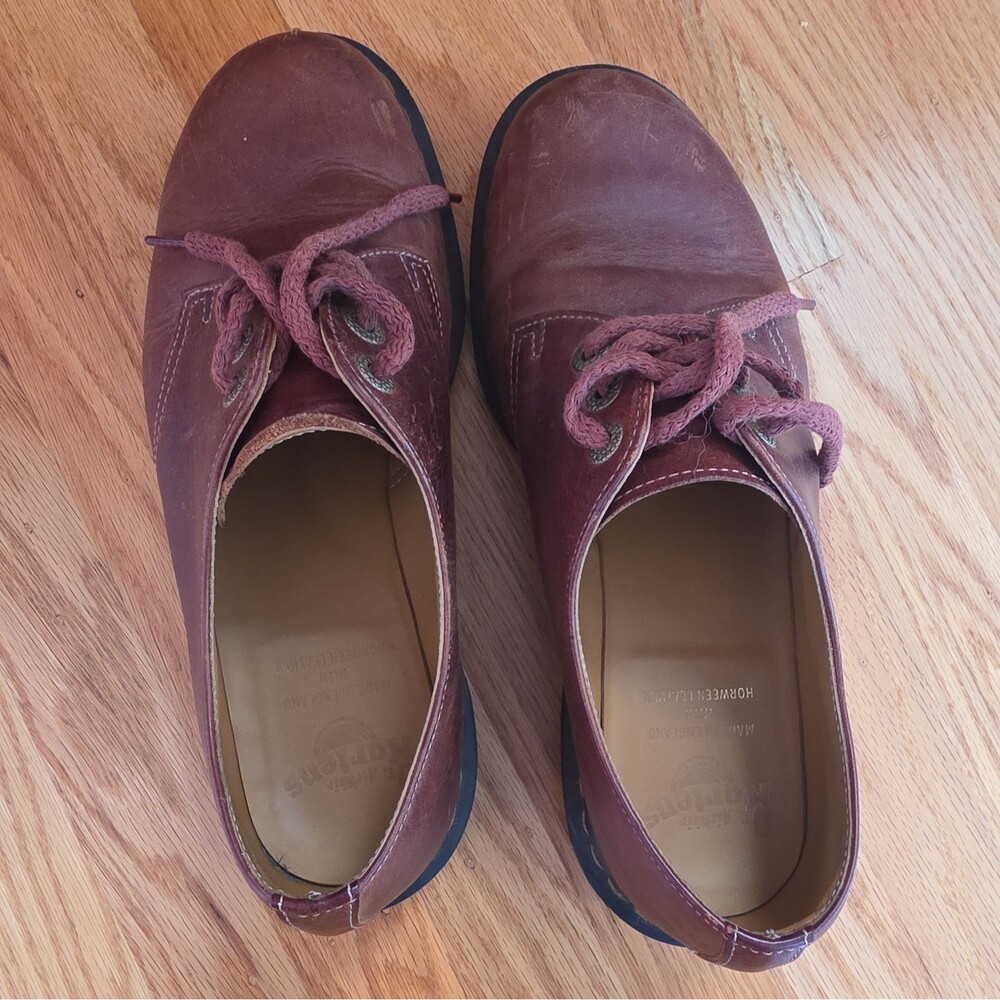 Dr. Martens Made in England 1461 Horween leather Chestnut Oxford Shoes US 10